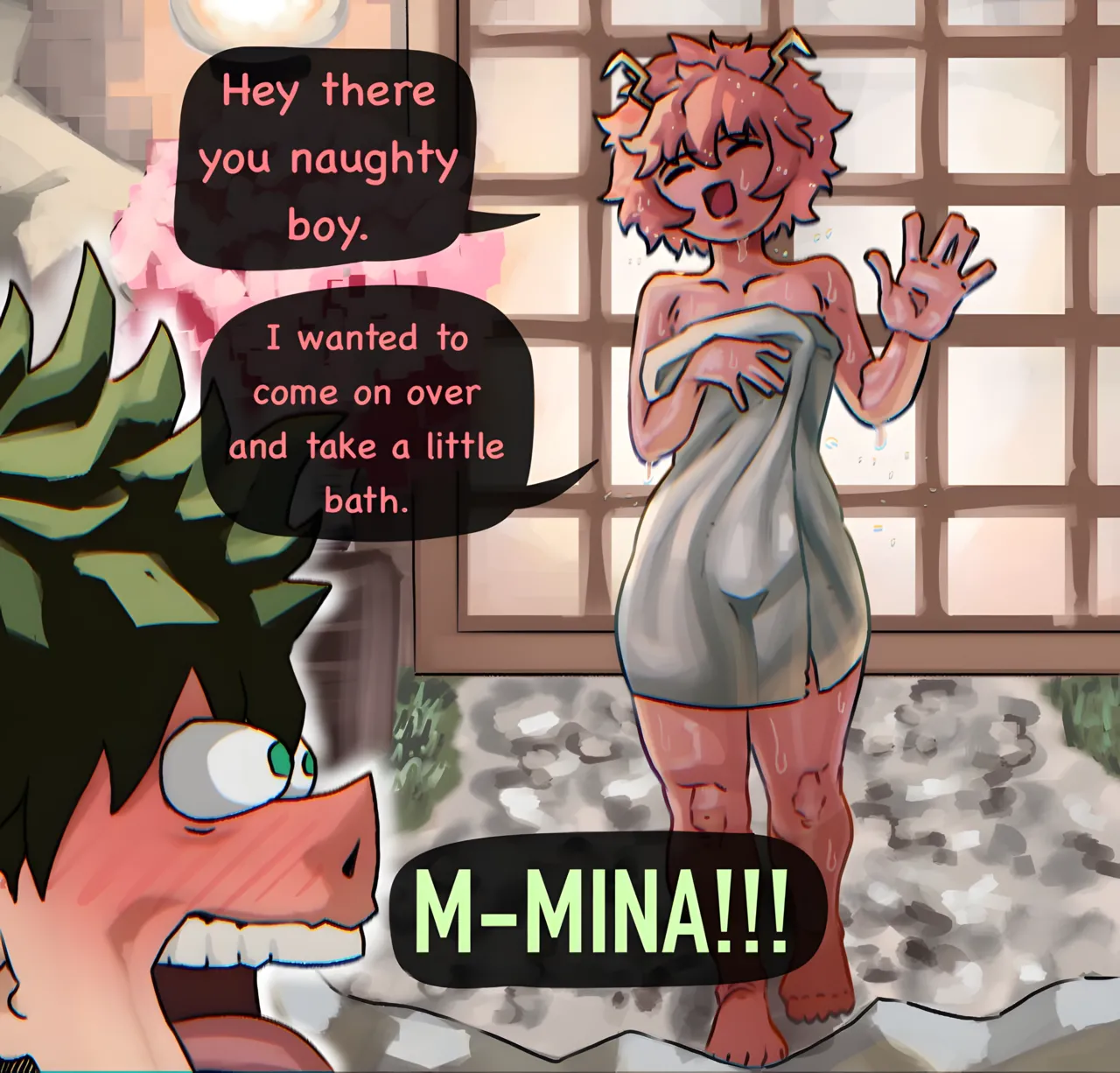 Mina’s bath time – BurntArt
