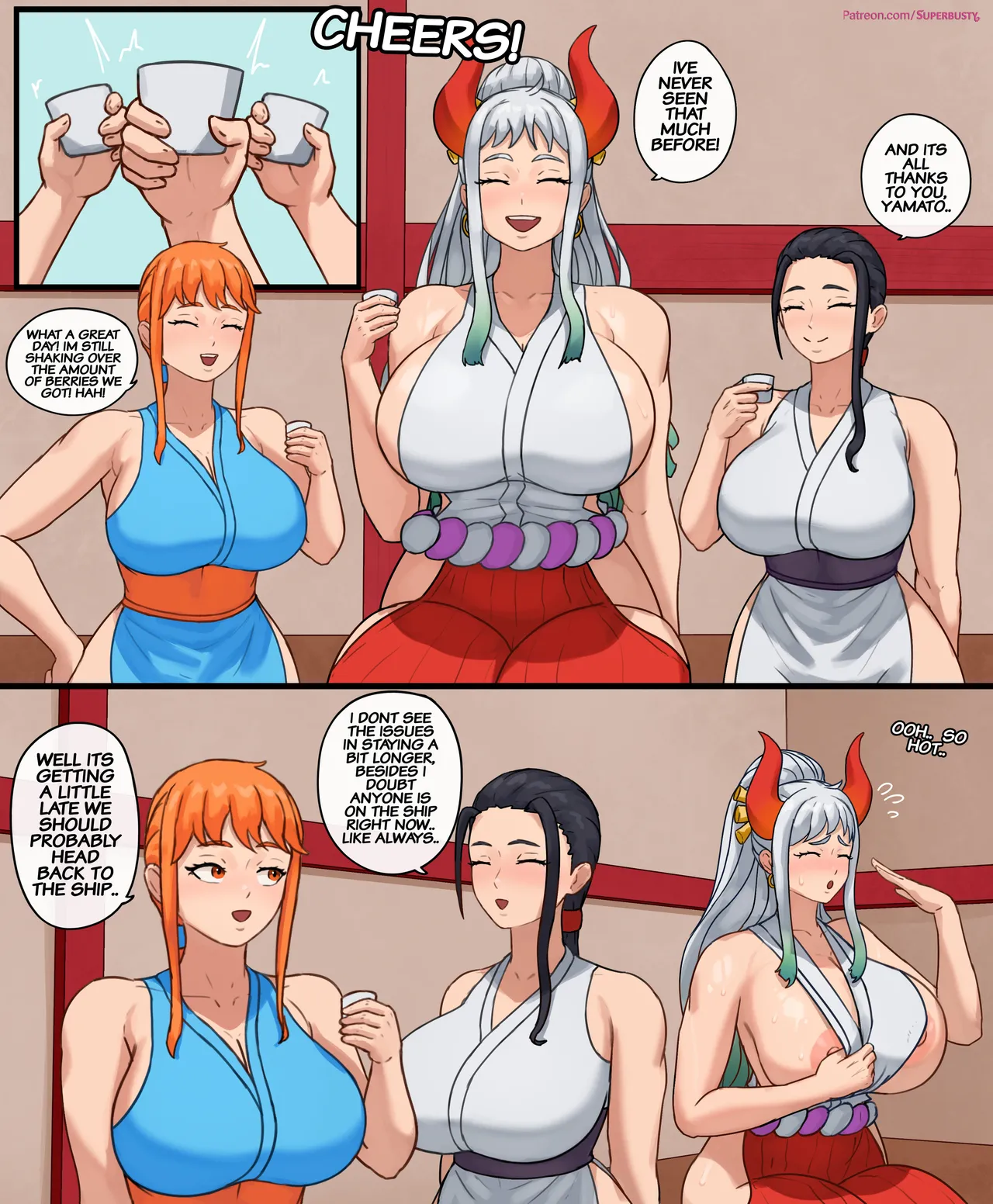Yamato’s All-Nighter at Onigashima – Superbusty